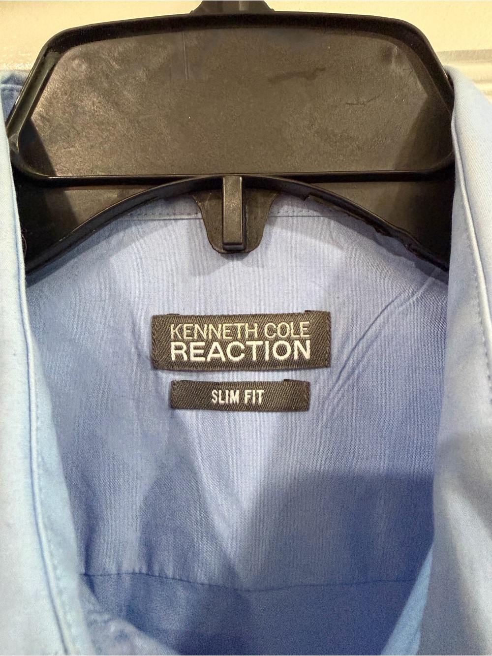 Kenneth Cole Reaction Light Blue Men's Dress Shirt - Button Front - Picture 2 of 5